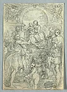 Drawing by Felice Giani, Italian, 1758–1823