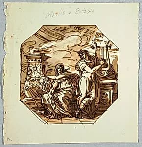 Drawing by Felice Giani, Italian, 1758–1823