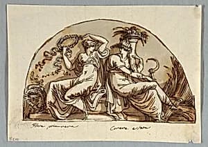 Drawing by Felice Giani, Italian, 1758–1823