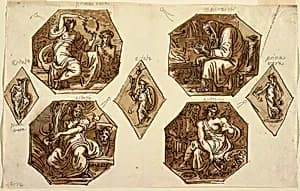 Drawing by Felice Giani, Italian, 1758–1823