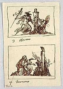 Drawing by Felice Giani, Italian, 1758–1823