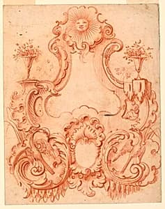 Drawing by François de Cuvilliés the Elder, Belgian, active Germany, 1695 - 1768