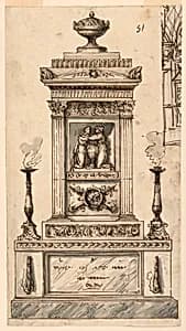Drawing by Felice Giani, Italian, 1758–1823