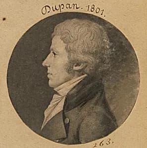 Dupan by Charles Balthazar Julien Févret de Saint-Mémin, 12 Mar 1770 - 23 Jun 1852