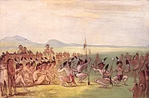 Eagle Dance, Choctaw by George Catlin