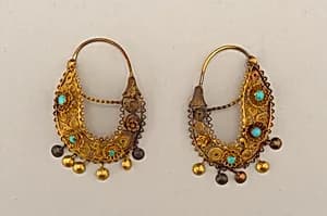 Earrings by Unknown