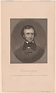 Edgar Allan Poe by John Sartain, 24 Oct 1808 - 25 Oct 1897