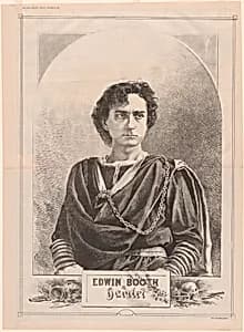 Edwin Booth as Hamlet by Charles Dater Weldon, 1844 - 1935