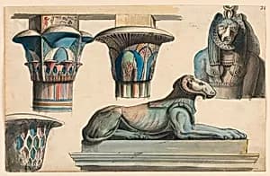 Egyptian Antiquities by Romolo Achille Liverani, Italian, 1809 - 1872