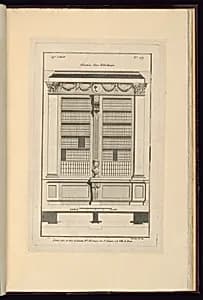 Elévation d'une Bibliotheque by Juste-François Boucher, French, 1736 – 1782