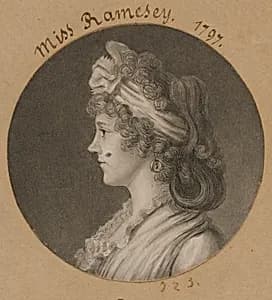 Eleanor Ramsay Fitzwilliam by Charles Balthazar Julien Févret de Saint-Mémin, 12 Mar 1770 - 23 Jun 1852