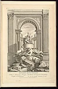 Elevation d’une Fontaine by Ennemond Alexandre Petitot, French, 1727 – 1801