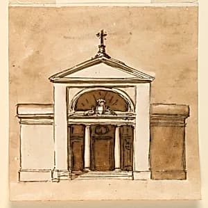 Elevation of a church by Giuseppe Barberi, Italian, 1746–1809