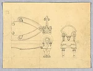 Elevation of a Sofa and Chair by Unknown
