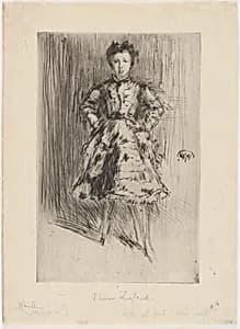 Elinor Leyland by James McNeill Whistler (1834-1903)