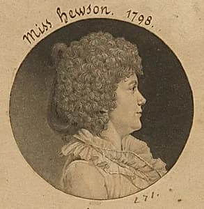 Eliza Hewson by Charles Balthazar Julien Févret de Saint-Mémin, 12 Mar 1770 - 23 Jun 1852