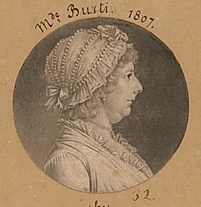 Elizabeth May Busti by Charles Balthazar Julien Févret de Saint-Mémin, 12 Mar 1770 - 23 Jun 1852