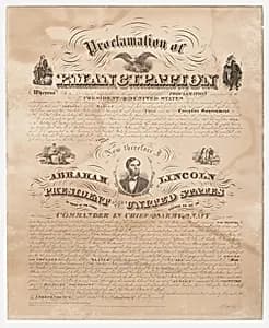 Emancipation Proclamation by Albert Kidder, active 1863 - c. 1869