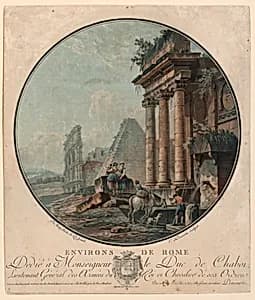 Environs de Rome by Charles Melchoir Descourtis, 1753–1820