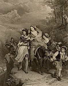 Escape of Carrara by Frederick Bacon, English