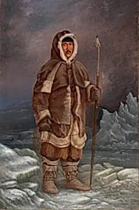 Eskimo Man by Antonion Zeno Shindler, 1813 Bulgaria-died Washington, DC 1899