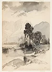 Falls of Yosemite by Thomas Moran, American, b. Britain, 1837–1926