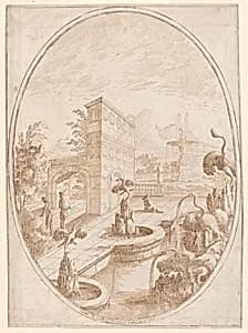 Fantastic Garden by Carlo Antonio Buffagnotti, Italian, ca. 1660–after 1715