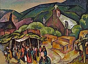 Feast Day: San Juan Pueblo by William Penhallow Henderson