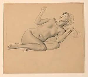 Female Nude by James Wells Champney, American, 1843–1903