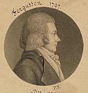 Ferguson by Charles Balthazar Julien Févret de Saint-Mémin, 12 Mar 1770 - 23 Jun 1852