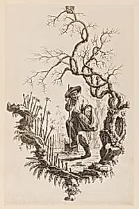 Figure and Bough by Jean-Baptiste Pillement, French, 1728–1808