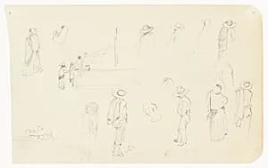 Figure Sketches, Mexico by Frederic Edwin Church, American, 1826–1900