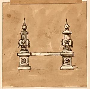 Fireplace fenders by Giuseppe Barberi, Italian, 1746–1809