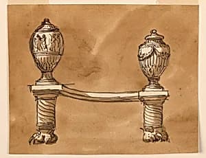 Fireplace fenders by Giuseppe Barberi, Italian, 1746–1809