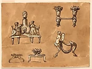 Fireplace fenders by Giuseppe Barberi, Italian, 1746–1809