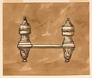 Fireplace fenders by Giuseppe Barberi, Italian, 1746–1809