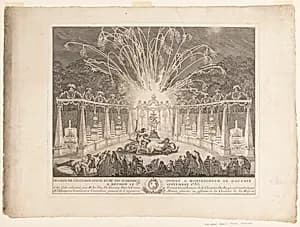 Fireworks in Meudon by Charles-Nicolas Cochin the younger, French, 1715–1790