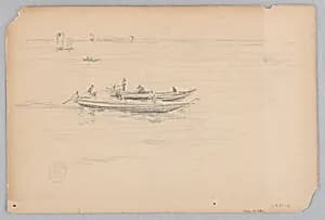 Fishing boats, Japan by Robert Frederick Blum, American, 1857–1903