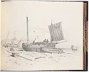 Fishing Boats by Francis Augustus Lathrop, (American, 1849–1909)