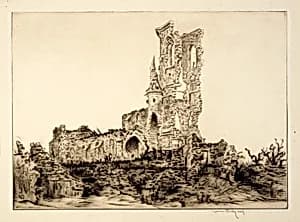 Fleurie Church by Kerr Eby
