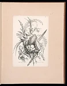 Floral Ornament Design by Gabriel Huquier, French, 1695–1772