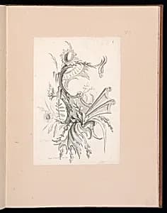 Floral Ornament Design by Gabriel Huquier, French, 1695–1772