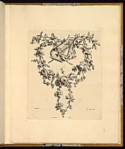 Floral Tailpiece by Jean-Jacques Bachelier, French, 1724 - 1806