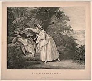 Florizel and Perdita by H. Mitchell