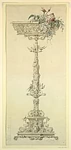 Flower Stand by E. Bechetti, 19th century