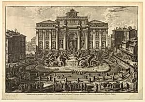 Fountain of Trevi by Giovanni Battista Piranesi, Italian, 1720–1778