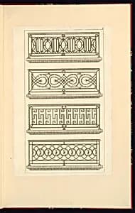 Four Balustrade Designs by Jean-Baptiste Fay, French, active 1765 – 1790s