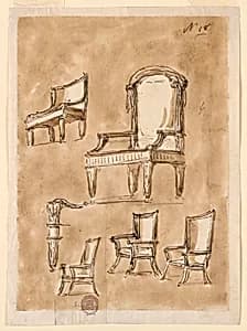 Four Chairs by Giuseppe Barberi, Italian, 1746–1809