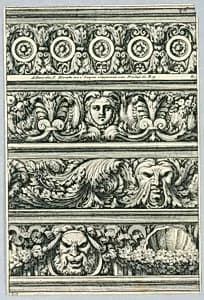 Four Friezes by Jean Le Pautre, French, 1618–1682