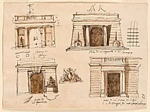 Four gateways by Giuseppe Barberi, Italian, 1746–1809